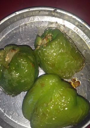 A picture of Stuffed Paneer Capsicum.