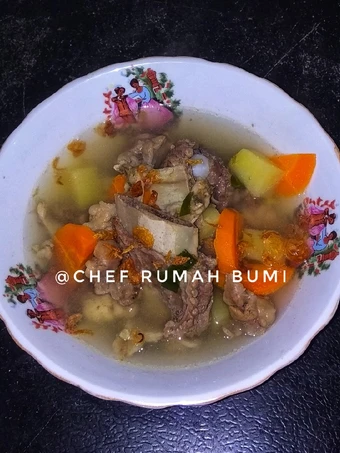 Langkah Mudah untuk Menyiapkan Resep 4. Sop Bebalung Sapi sayuran Anti Ribet, Sempurna