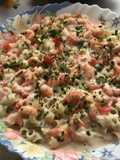 Pasta con camarones
