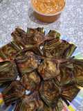 Finger food de alcachofas y romesco