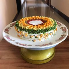 Baked Dahi Bada Cake A picture of Baked Dahi Bada Cake.
