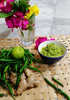 चिली जिंजर पेस्ट (chilli ginger paste recipe in Hindi) रेसिपी मुख्य फोटो