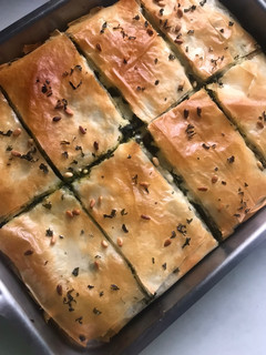 Una foto de Spanakopita: Filo con espinacas y acelgas