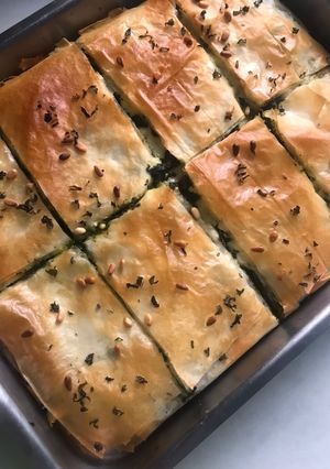 Una foto de Spanakopita: Filo con espinacas y acelgas