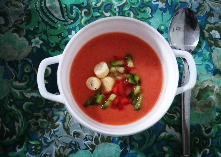 Gazpacho de sandía (Thermomix)