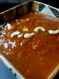 Tomato chutney with dates and mango pulp candy