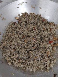 Foto resep Nasi goreng cumi hitam