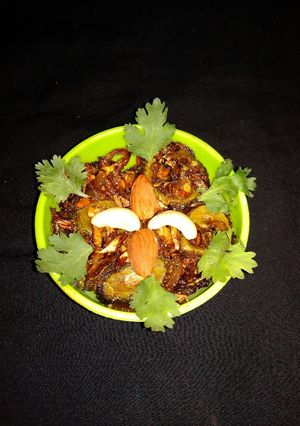 A picture of Dry fruits karela.