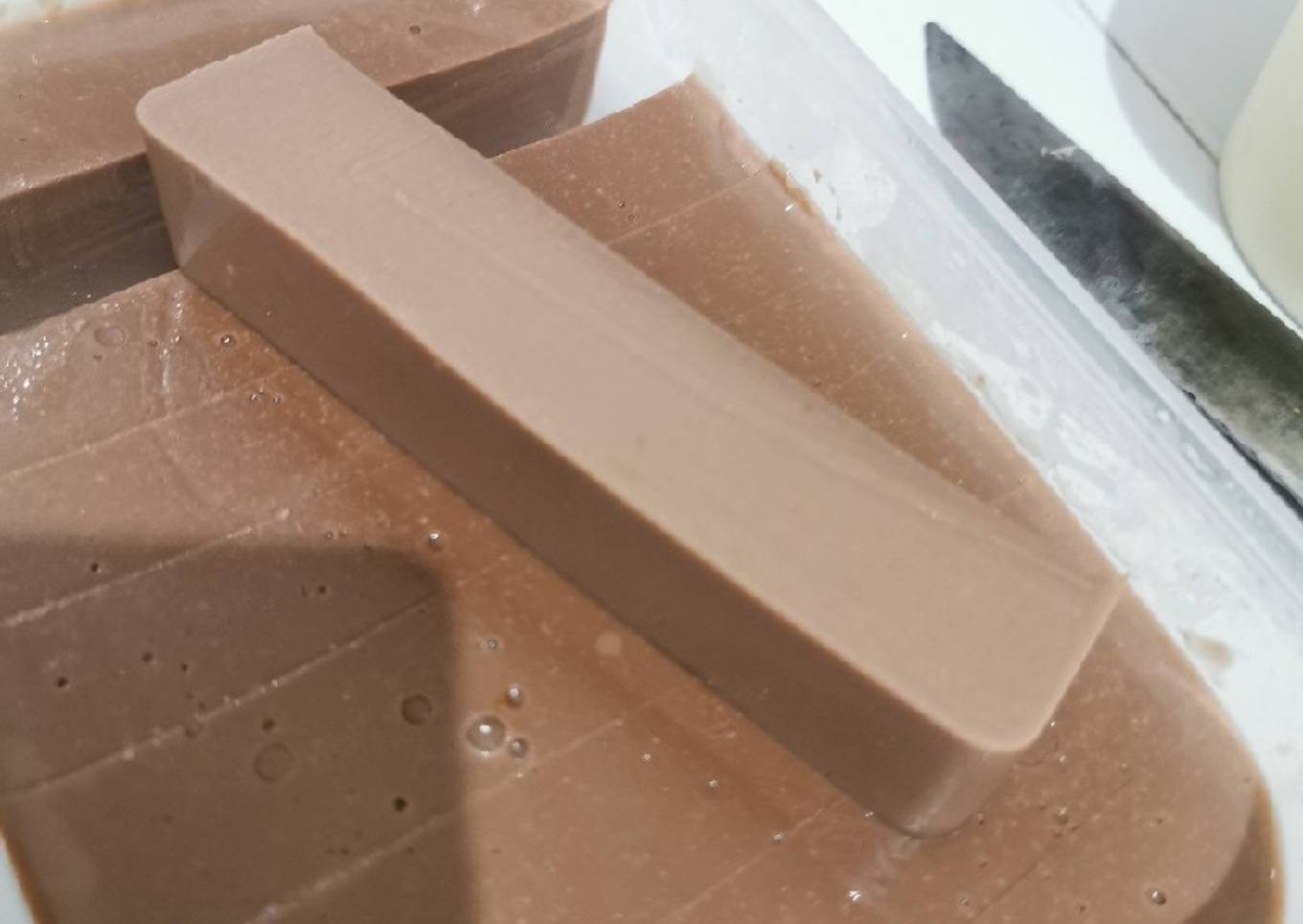 Puding coklat lembut