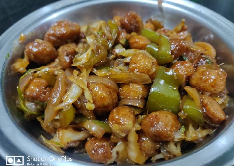 Recipe of Perfect Soyabean chilly