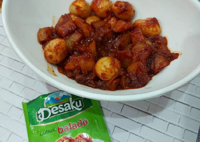 Cara Memasak Balado Kentang Telor Puyuh #desaku#bubukbalado Sederhana Dan Enak