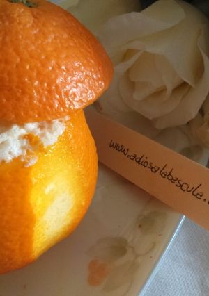 Una foto de Crema de naranja helada