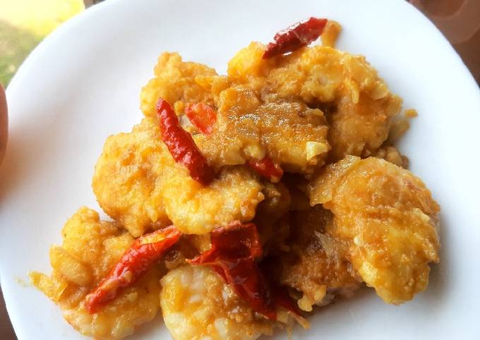 Udang Goreng Telor Asin