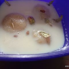 Elaichi wala Rasmalai A picture of Elaichi wala Rasmalai.
