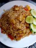 ข้าวผัดต้มยำผักใส่เต้าหู้