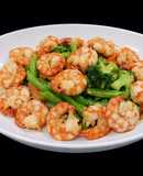 SP.0337 - Tôm Xào Đậu Que & Bông Cải