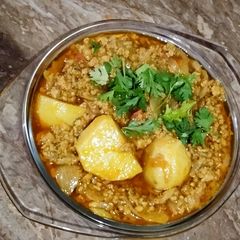 A picture of Qeema ka salan🍛.