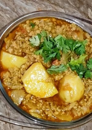A picture of Qeema ka salan🍛.