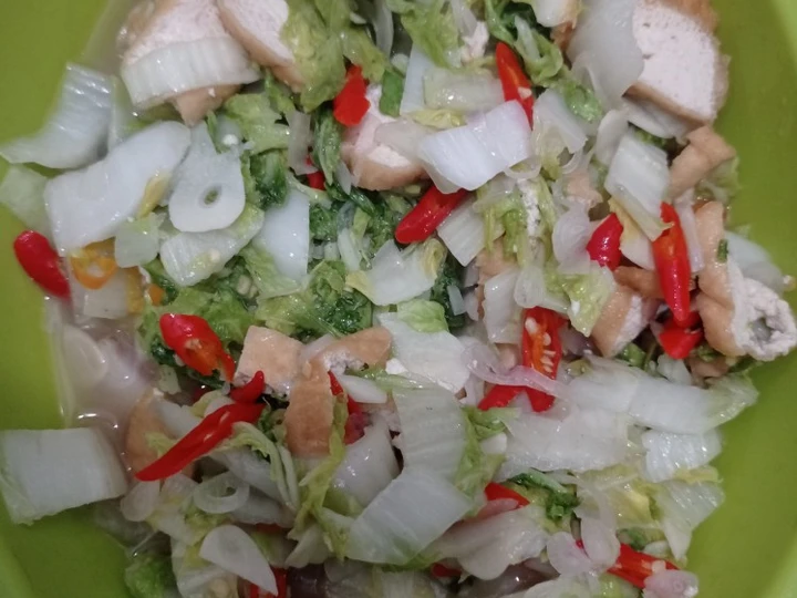 Cara Mudah Menyiapkan Resep Tumis sawi putih tahu yang Sempurna Anti Ribet, Lezat Sekali