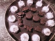 A picture of milk chocolate compound