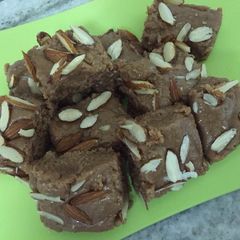 A picture of Chocolate Milk powder Burfi.