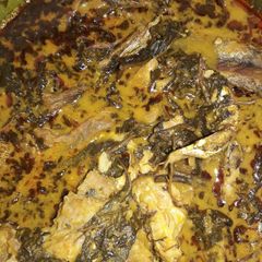 A picture of Bitter leaf soup #SURPRISE.