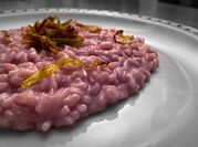 Una foto di risotto ai porri