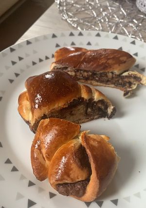 Fonott csokis kalács recept fotója