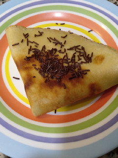 Una foto de Crepes de chocolate