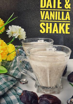 A picture of Date & Vanilla shake.