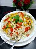क्रिमी व्हाइट सॉस स्पेगेटी पास्ता(Creamy white souce spaghetti pasta recipe in Hindi)