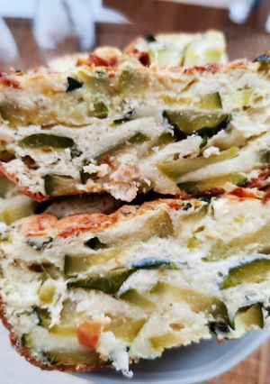 Une photo de Flan de courgette à la menthe