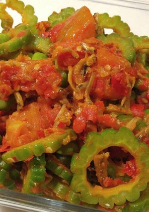 Foto resep Pare tumis pete ikan teri