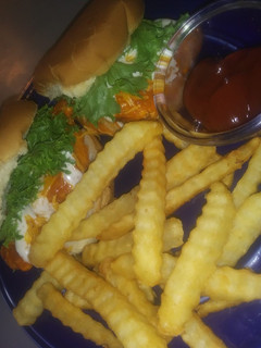 A picture of Buffalo chicken sliders.