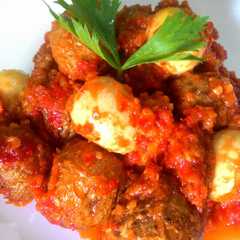 รูปของ Balado Kentang Telur Puyuh
