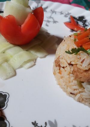 A picture of Soya badi Pulao.