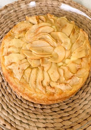 Une photo de Gâteau aux pommes à la normande