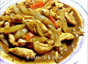 黑胡椒洋蔥雞柳 的食譜成品照片