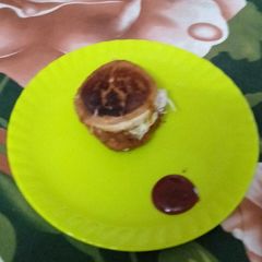 A picture of Homemade burger.