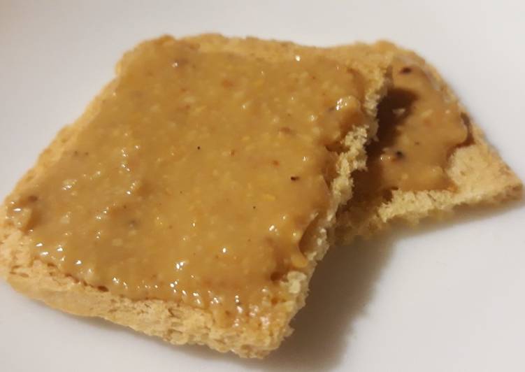 Crema de cacahuetes fácil