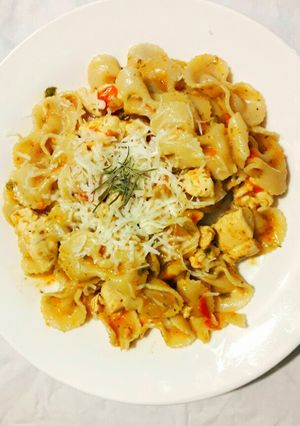 Una foto de One-Pot Pasta Moñitos, Simple Rápido en un solo Paso
