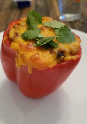 A picture of Mexi Stuffed Peppers.