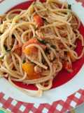 Spaghetti con il tonno e i pomodorini 😋