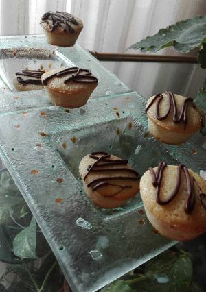Una foto de Budín de crema con chips y nueces