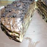 Coklat capucino crepe cake plus oreo 🤭🤭