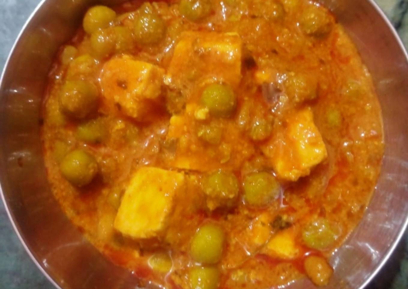 Matar paneer