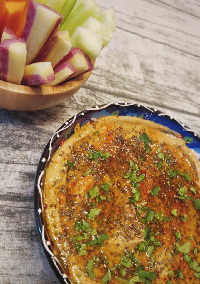 Una foto de Hummus de lentejas