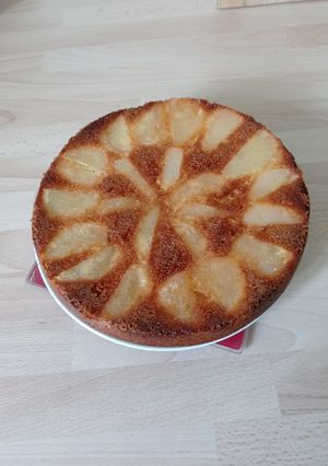 Une photo de Gâteau renversé aux poires