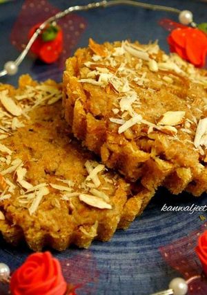 A picture of Coconut almond mefroukeh (labenese dessert).