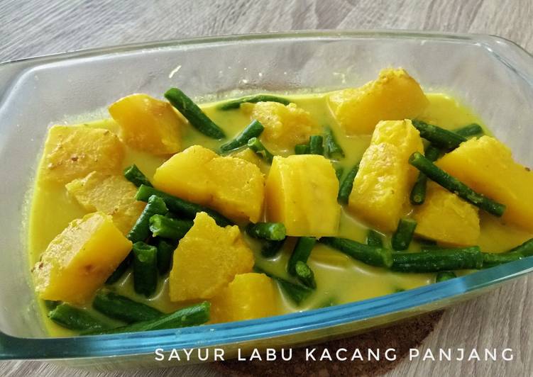 Resep Gulai labu kuning kacang panjang, Lezat